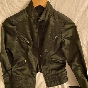 Satin fitted jacket